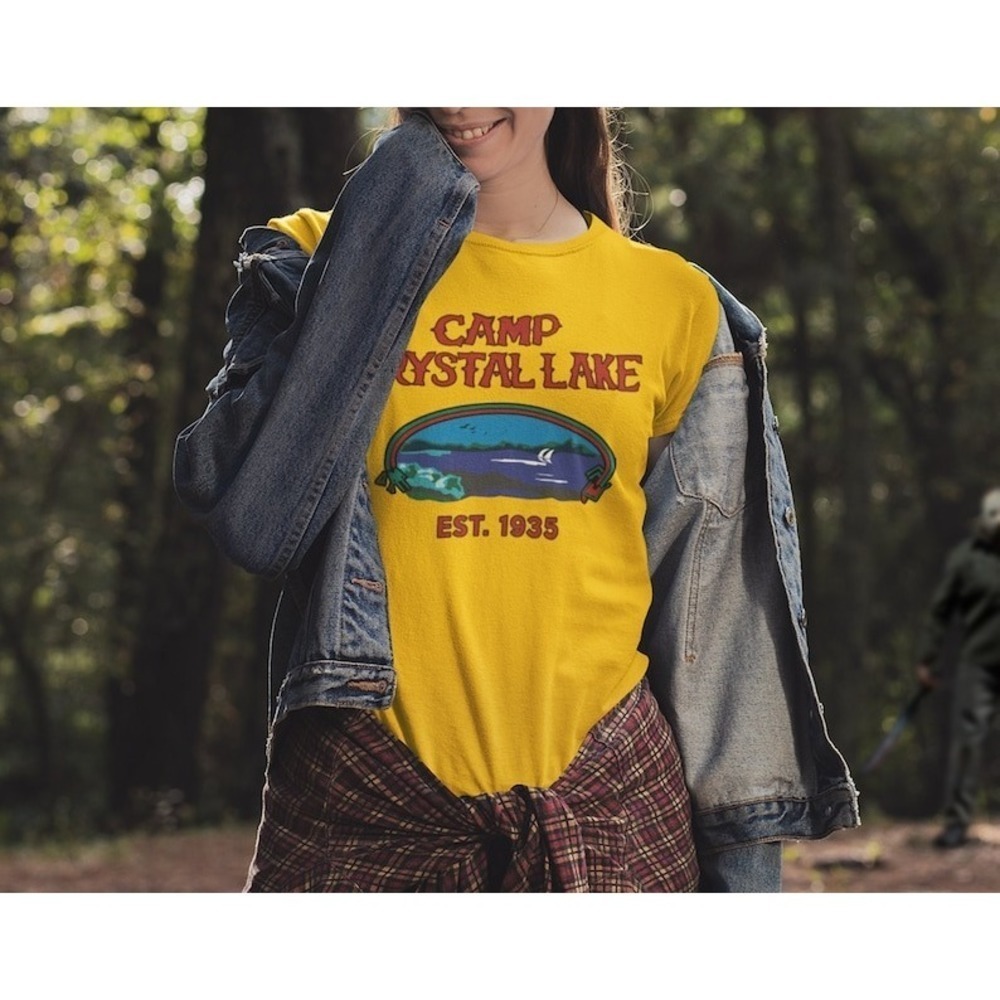 Camp Crystal Lake T Shirt Friday The 13Th Jason Voorhees Horror Movie Shirts